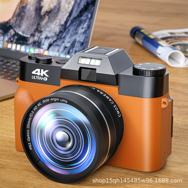 KOMERYDC08 HD retro SLR ກ້ອງຖ່າຍຮູບດິຈິຕອນແບບ mirrorless ນັກຮຽນເຂົ້າ 4K selfie ການເດີນທາງເຮືອນ