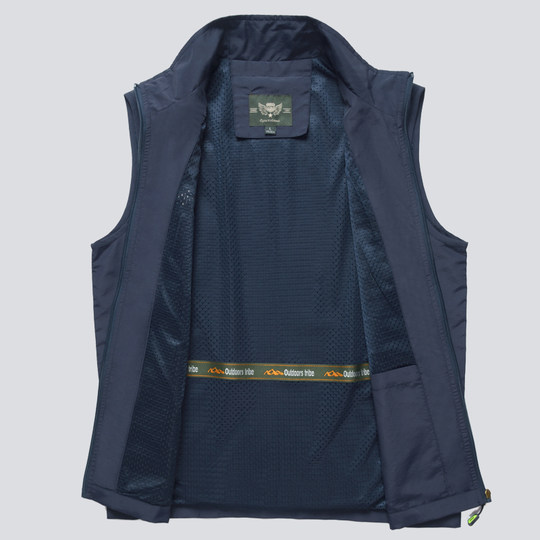 Мужской жилет Hengyuanxiang: Новая летняя свободная повседневная спортивная модель из тонкого ледяного шелка для мужчин среднего возраста