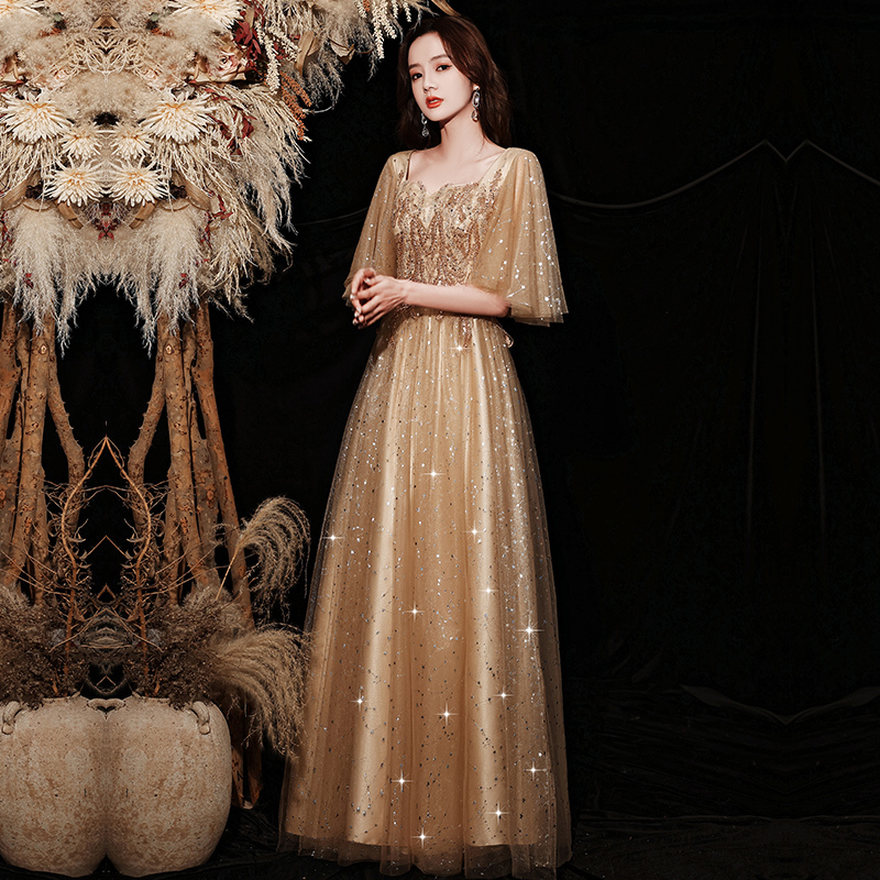 Plus Size Evening Dress for Women, Slimming 2026 New Style Banquet Elegant Host Choir Dress 100kg