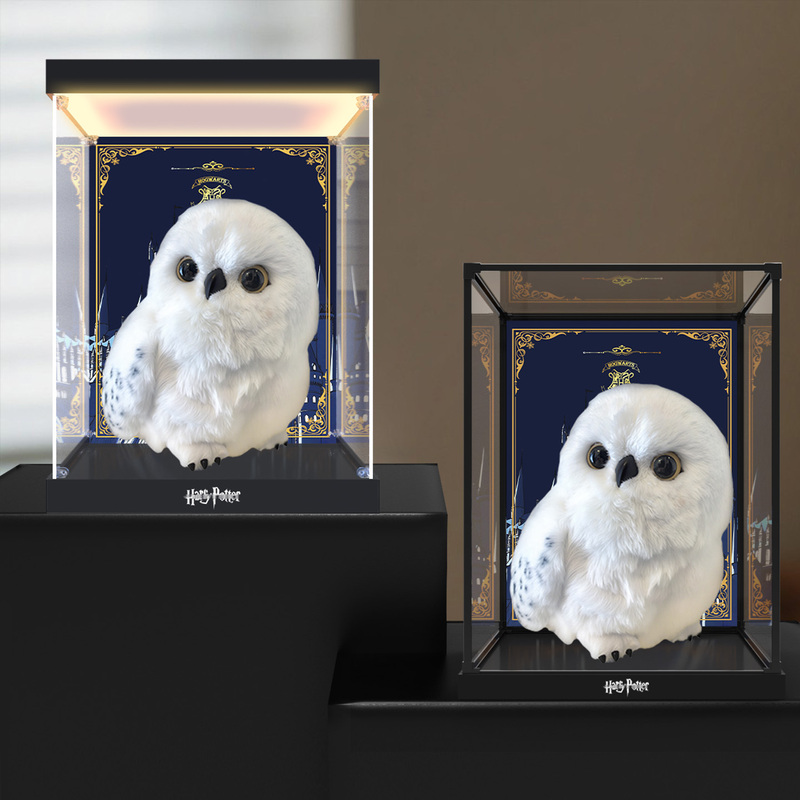 Suitable for Universal Studios Hedwig Snowy Owl Interactive Doll Toy Model Acrylic Display Box Suitable for Universal Studios Hedwig Snowy Owl Interactive Doll Toy Model Acrylic Display Box