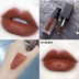Gellas lip glaze trắng mờ mờ nhung màu son đỏ nâu màu son dưỡng ẩm không dễ phai - Son bóng / Liquid Rouge son bóng romand juicy lasting tint Son bóng / Liquid Rouge