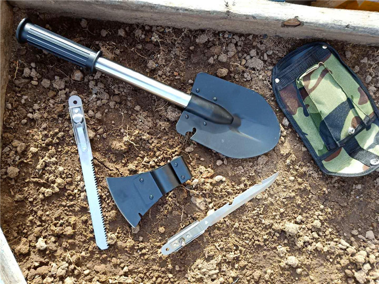 4 and 1 combination of tools axe saw multi-functional engineer pile high airborne combat preparation outdoor practical portable camping