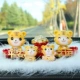 [Lucky Ping An] Семья из четырех+удачи мешки с деньгами+перьевые прокладки