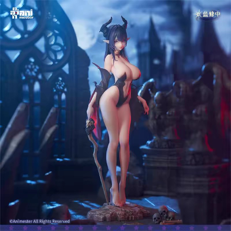 Authentic In-Stock Big Manga Artist Eroctic Witch Liliana Magnetic Light Effect Tracking Eyes Figure Special Edition