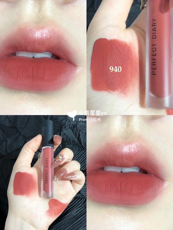 Perfect Diary Matte Lip Glaze Gold Velvet Lipstick Matte Water Light 909V08 Velvet Red Velvet Monet Garden