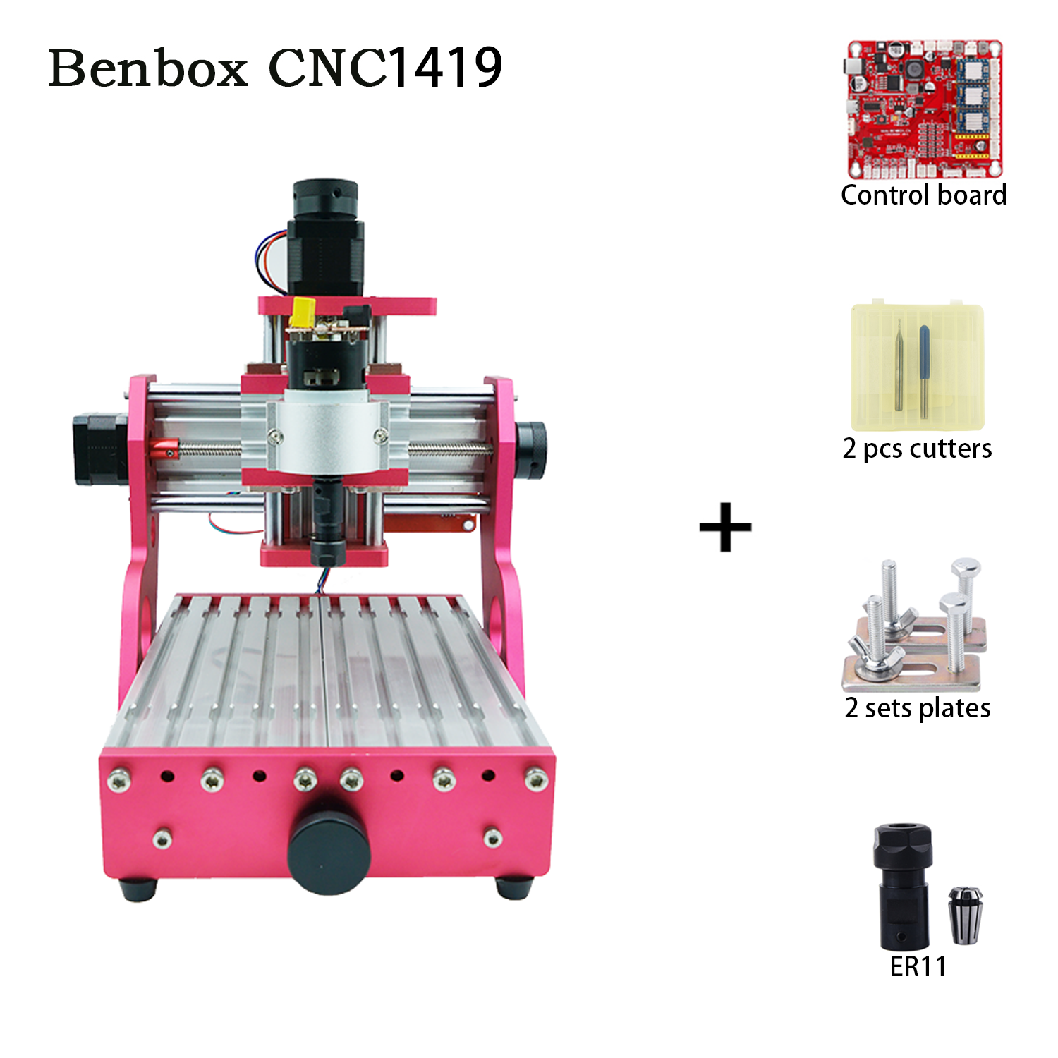 彫金机 Benbox CNC1419全金屬小型桌面雕刻/銅鋁金屬雕刻機/機數控雕刻機