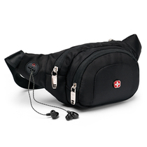 SWISSGEAR Swiss waist bag Men and women lovers outdoor lightweight sports fitness chest bag water repellent wear-resistant bag