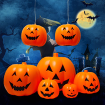 Halloween pumpkin lights glowing to make a horror sound battery voice-activated Pumpkin Lights bar and mall decorations