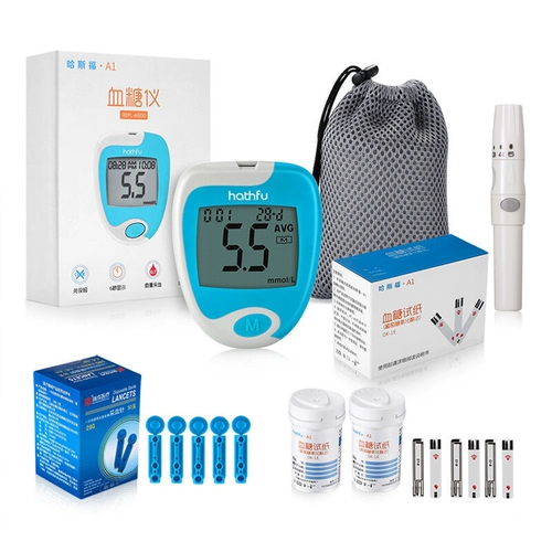 哈斯福 Электронный глюкозовый тестер в крови полностью измеренный и обнаруженный медицинский прибор с высоким содержанием безболезненного сахара