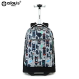 AI Louis Junior High School School School Supply School Bod Schoolbag может подняться по лестнице на большие колеса 30 литров мужской девочки Light Luggage Boxes