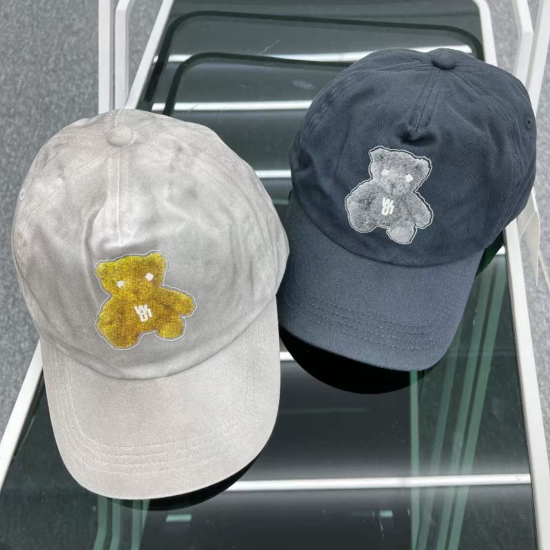 2021 new spot welldone we11done luminous teddy bear hat baseball cap casual officer net woman-Taobao