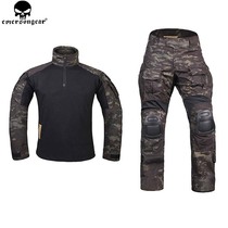 Emerson G3 MCBK all-terrain black camouflage tactical frog suit CS field outdoor T-shirt top pants set