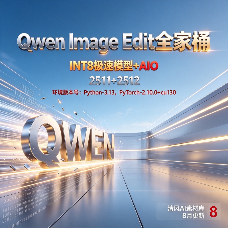 August Update Qwen-Image-Edit2511/2512 All-In-One Comfyui Package for Image Modification and Fine Editing