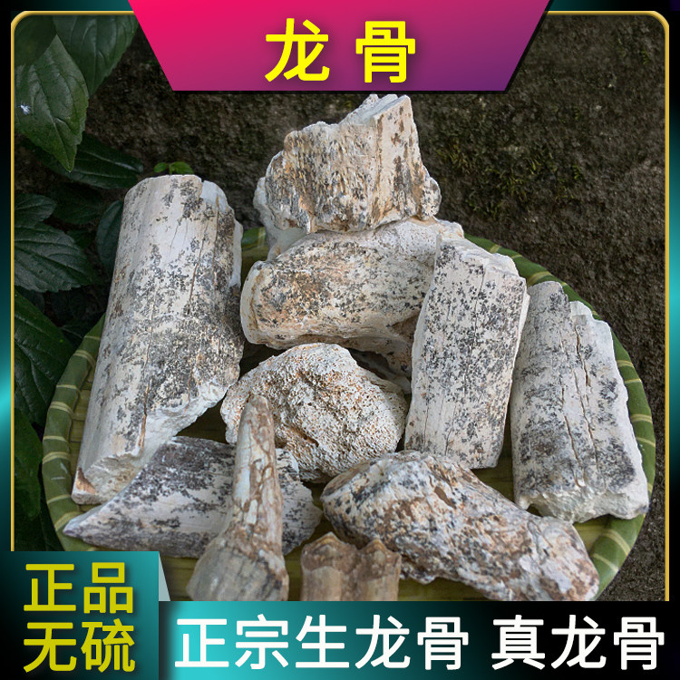 生龍骨中藥材白龍骨土龍骨龍齒安神化石非水洗正品甘肅牡蠣煅龍骨