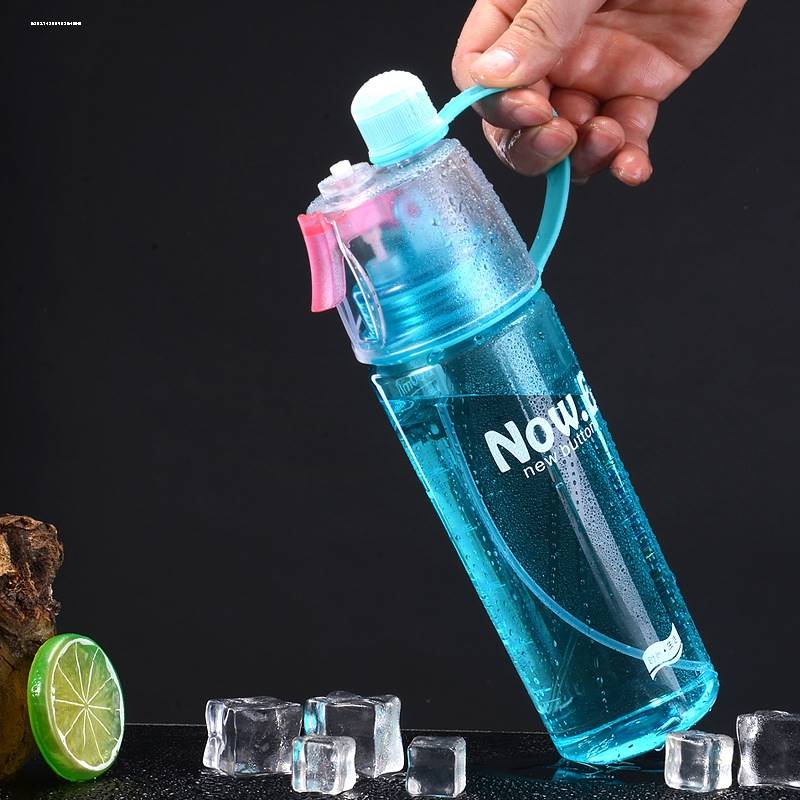 * Summer Plastic Cup Boys Sports Spray Water Cup Children Students Portable Anti-Fall Cooling Water Spray Cups Big-Taobao