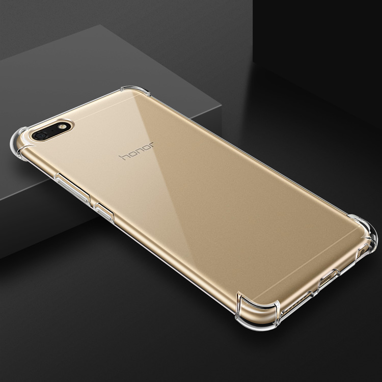 Huawei vinh quang chơi trơn 7 vỏ điện thoại di động Bộ phim cường lực DUA-AL00 áo khoác bảo vệ trong suốt túi khí chống rơi chơi trơn 7 thời trang đơn giản bảy bao gồm tất cả các sản phẩm nam và nữ mềm mại bằng silicon có dây buộc - Nhẫn nhẫn bạc đôi