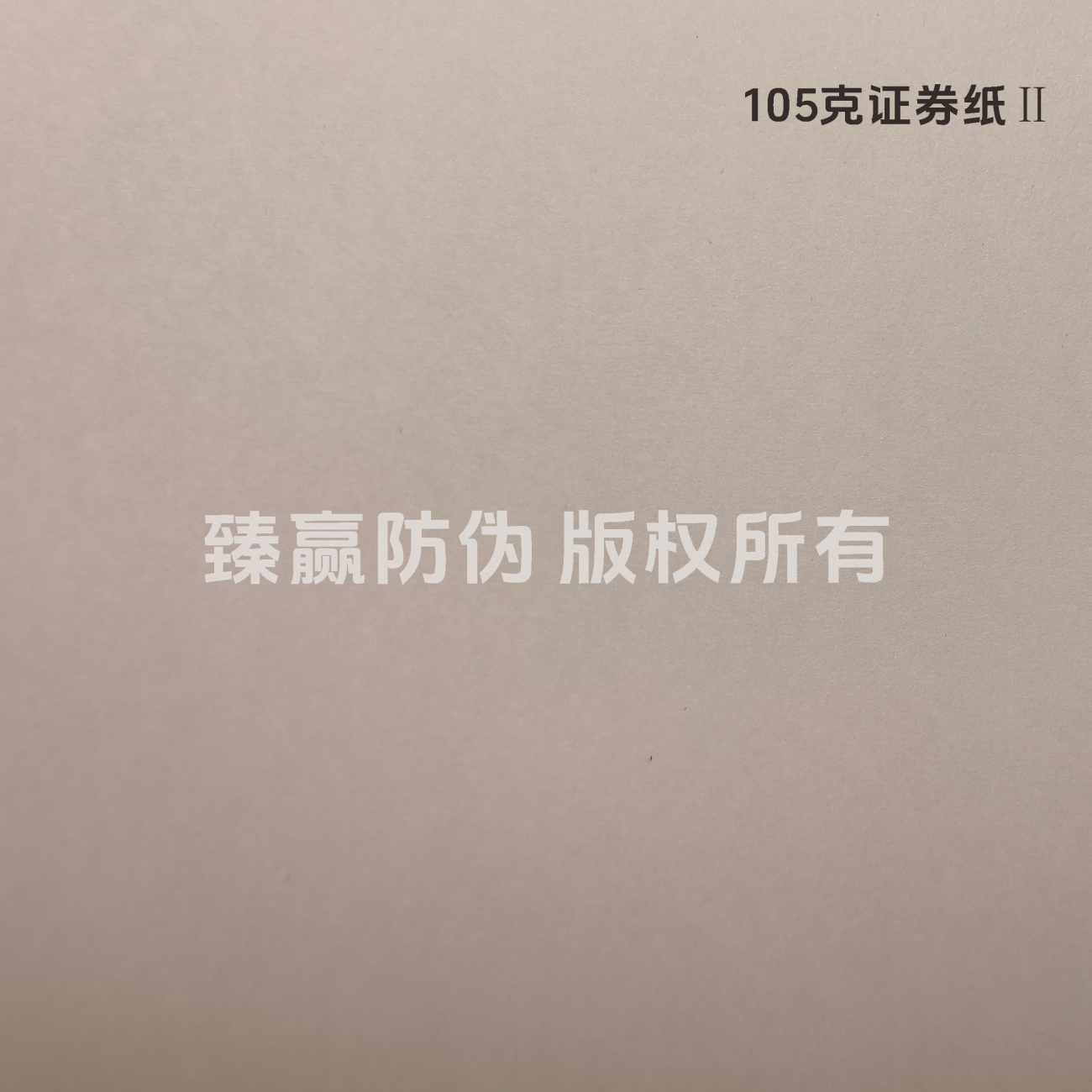 105克证券纸Ⅱ
