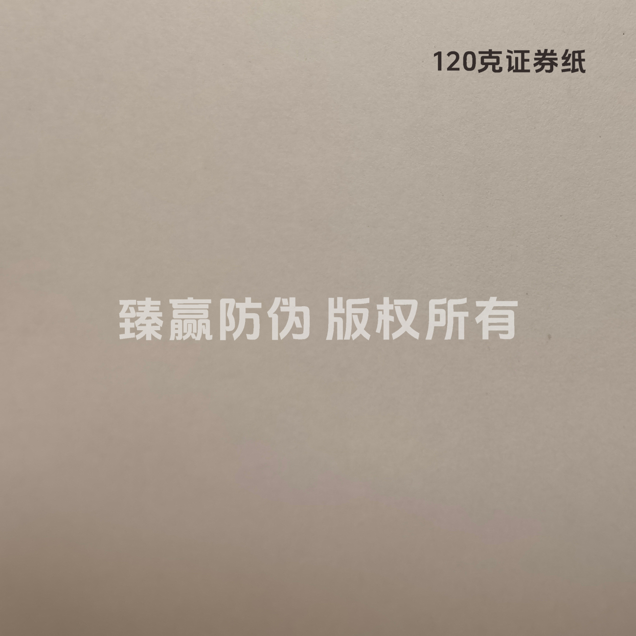 120克证券纸