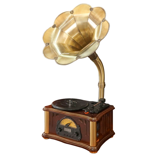 Ретро -споракоромикулярная гостиная портрет виниловый рекордер старый стиль электрический пение творческий подарок Bluetooth Audio