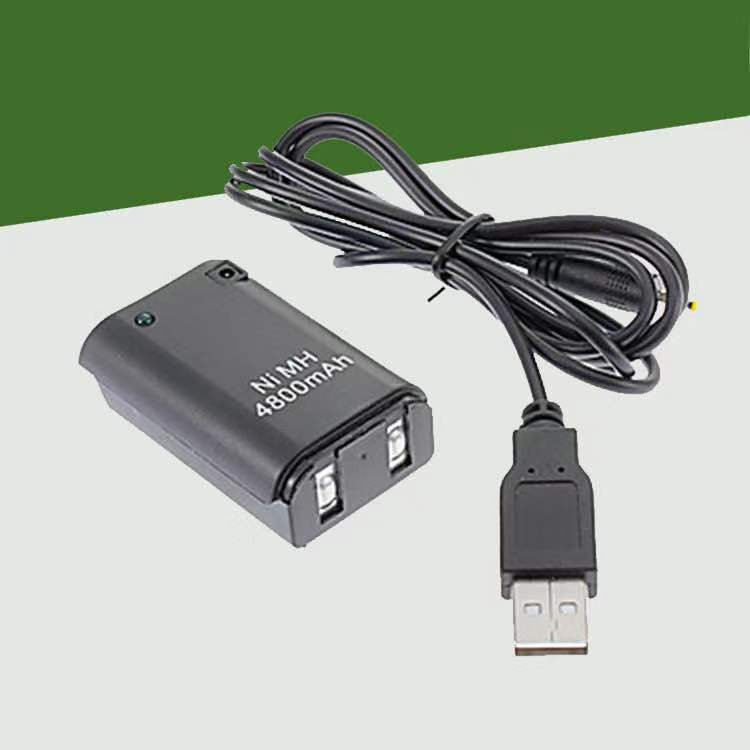 XBOX360 wireless handlebar rechargeable battery packs a charging line
