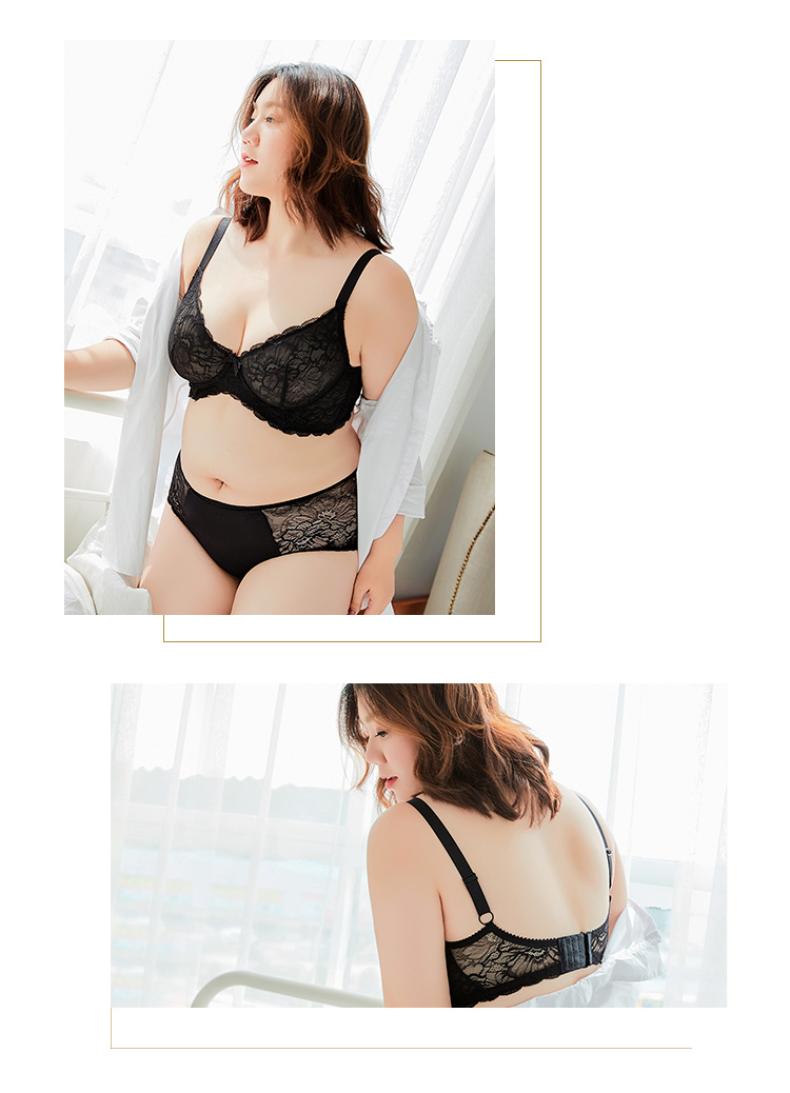 Athena đồ lót cỡ lớn nữ chất béo mm200 kg ren siêu mỏng gợi cảm 5/8 cup cup lớn áo ngực cho con bú
