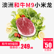 Australian Wagyu M9 snowflake millet dragon steak set group purchase family original cut original beef non-marinated 1200g