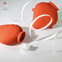 Oriental secret language Gansu Museum painted pottery silicone hot water bag warm hand feet Mini Portable Original send friends