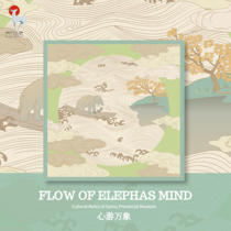 Oriental Secret Language Gansu Provincial Museum Cultural Creation Handkerchief Wiping Square Handkerchief Soft Cotton Gift Lady Hair Band