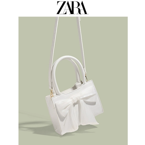 Zara, портативная небольшая небольшая сумка с бантиком, сумка через плечо, сумка на одно плечо, коллекция 2022, премиум класс