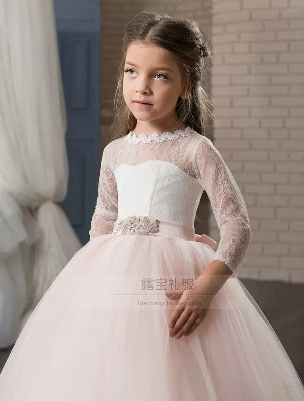 Váy trẻ em, váy công chúa, váy cưới piano, cô gái bán hoa, váy pettiskirt, tổ chức sinh nhật, váy trình diễn catwalk, quần áo trẻ em Lubao - Váy trẻ em