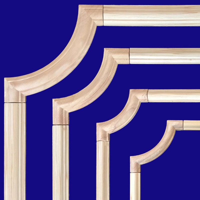 Eurostyle solid wood corner flower wood carving flower decoration applique elbow corner floral joint nail line wood line Dongyang wood carving-Taobao