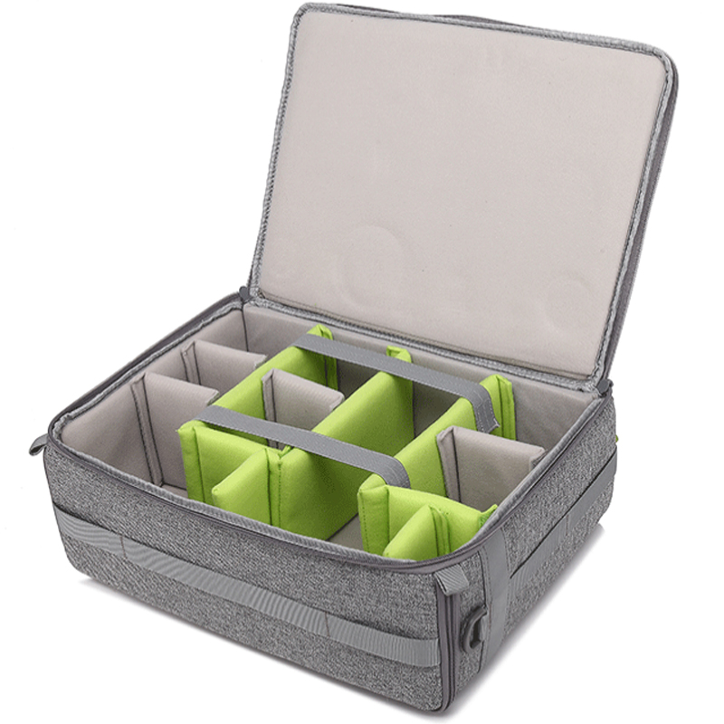 Camera Liner Bag Multifunction Single Eye Photographic Bag Double Bin Gate Large Capacity Travel Pull-Lever Luggage Digital Accessories Bag