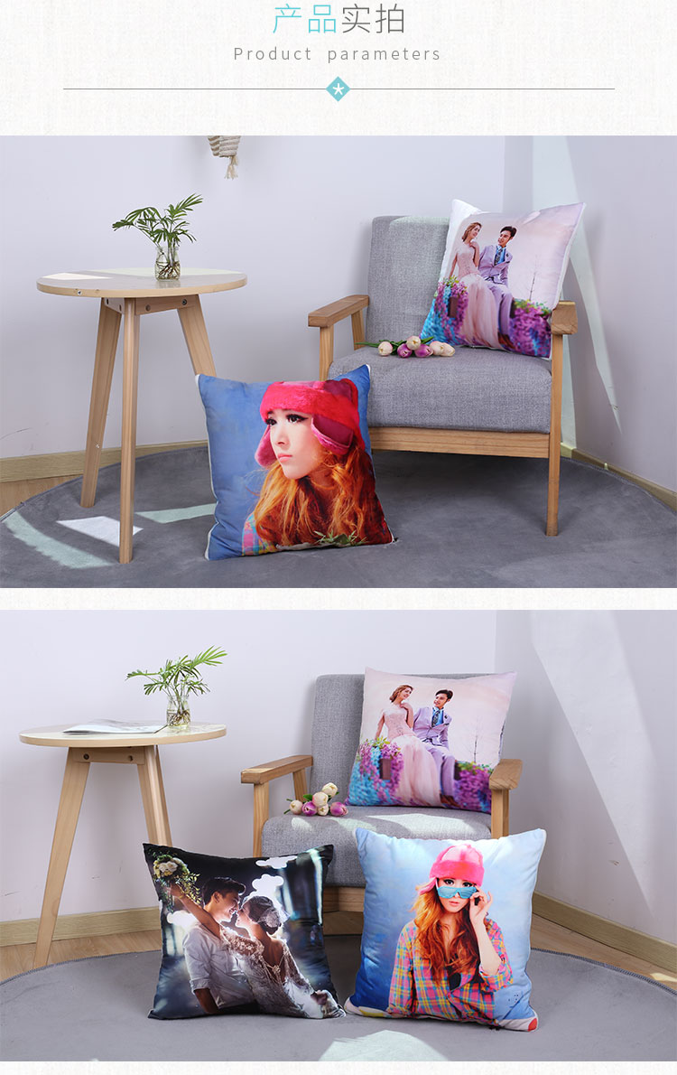 kế hoạch gối tùy chỉnh phù hợp với ảnh thực đệm sofa biểu tượng Tự làm hai mặt món quà sinh nhật sáng tạo - Trở lại đệm / Bolsters chăn gối văn phòng 2 trong 1
