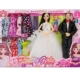 Shanmei Barbie Family Set Nam và Nữ Cặp đôi Bạn bè Công chúa Búp bê Trang trí đám cưới Đồ chơi cô gái - Búp bê / Phụ kiện