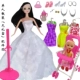 Shanmei Barbie Family Set Nam và Nữ Cặp đôi Bạn bè Công chúa Búp bê Trang trí đám cưới Đồ chơi cô gái - Búp bê / Phụ kiện