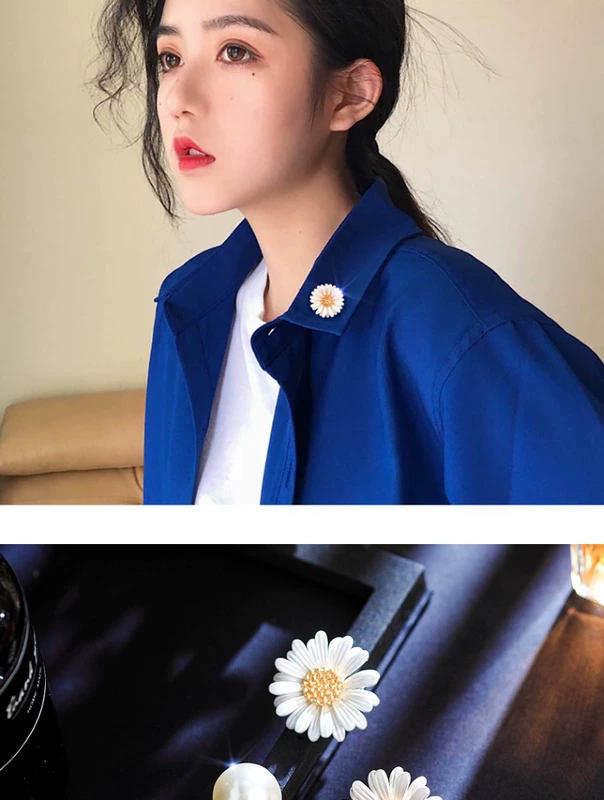 Chất lượng tốt hoa mặt trời hoa cúc chống thất bại phụ kiện nữ áo khoác corsage ghim cardigan Nhật Bản và Hàn Quốc dễ thương học sinh - Trâm cài