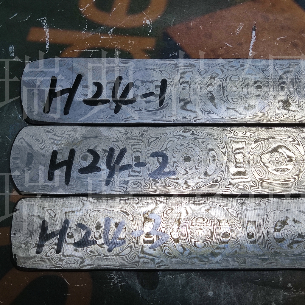 Big rose annealed soft material width 28*3 3 Swedish powder Damascus steel