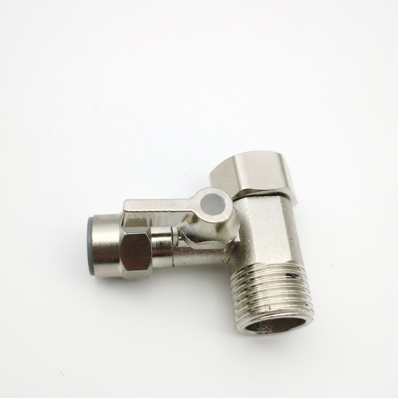 Even body tee ball valve water inlet 4 sub-transfer 3 PE hose filter water purifier valve switch mounting accessory