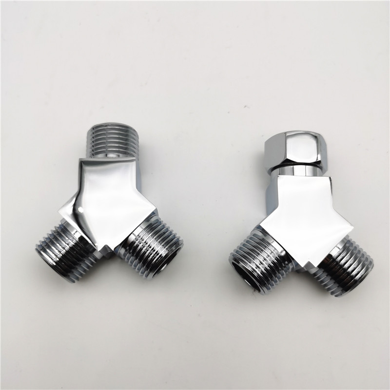 Copper-y-type water distributor internal wire external tooth contact tee 4 tap diverter 10% 2 joint water pipe fittings