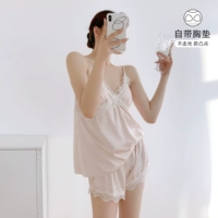 SJ9040 шорты на подтяжках-розовые