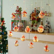 Led Christmas acrylic ball festival mall Decoration Storefront shop window Scene arrangement hanging decoration tree pendant festoons