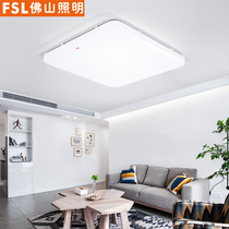 Foshan Lighting led ceiling light square bedroom balcony aisle light modern simple all white engineering bread light