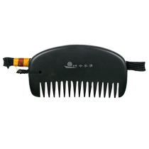 Biansheng Zhongfuqing Bianstone Comb Sibin Pumice Head Meridian Massage Comb Natural Alum Stone Therapy Wooden Comb