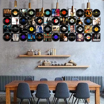 Vinyl records Framed hanging paintings Creative vintage movie posters Cafe Restaurant Bar wall ins wall decoration