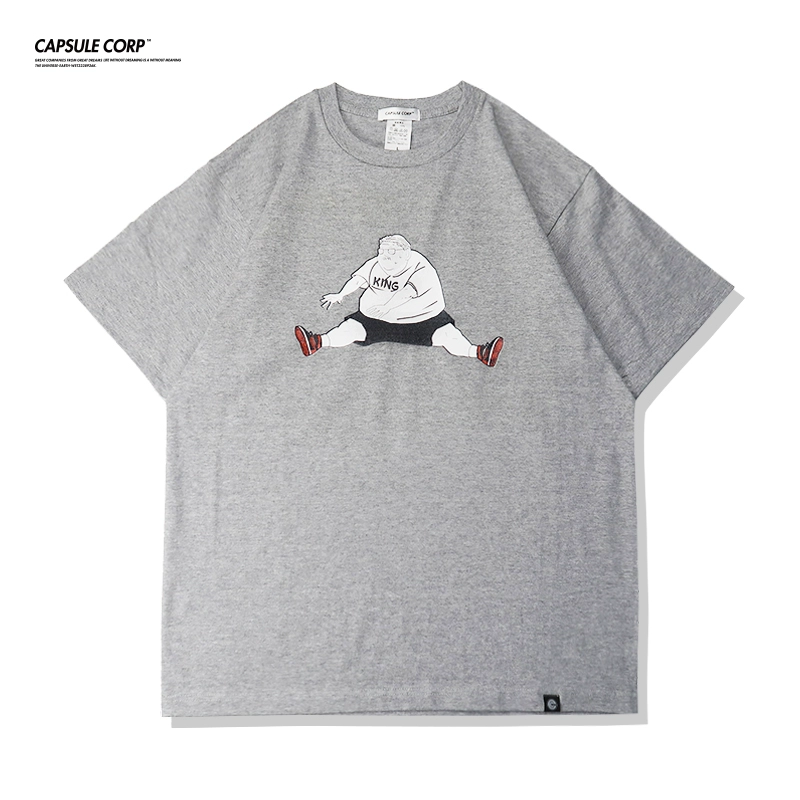 Capsule Studio Cotton T-shirt Slam Dunk Anxi sneakers ngắn tay nam và nữ cộng với kích thước treo vai - Áo phông ngắn