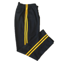 Sports pants female 2019 new students school clothes pants yellow bar straight tube student pants male tide spring style