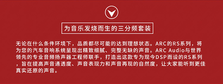 ARC旗舰RS三分频喇叭