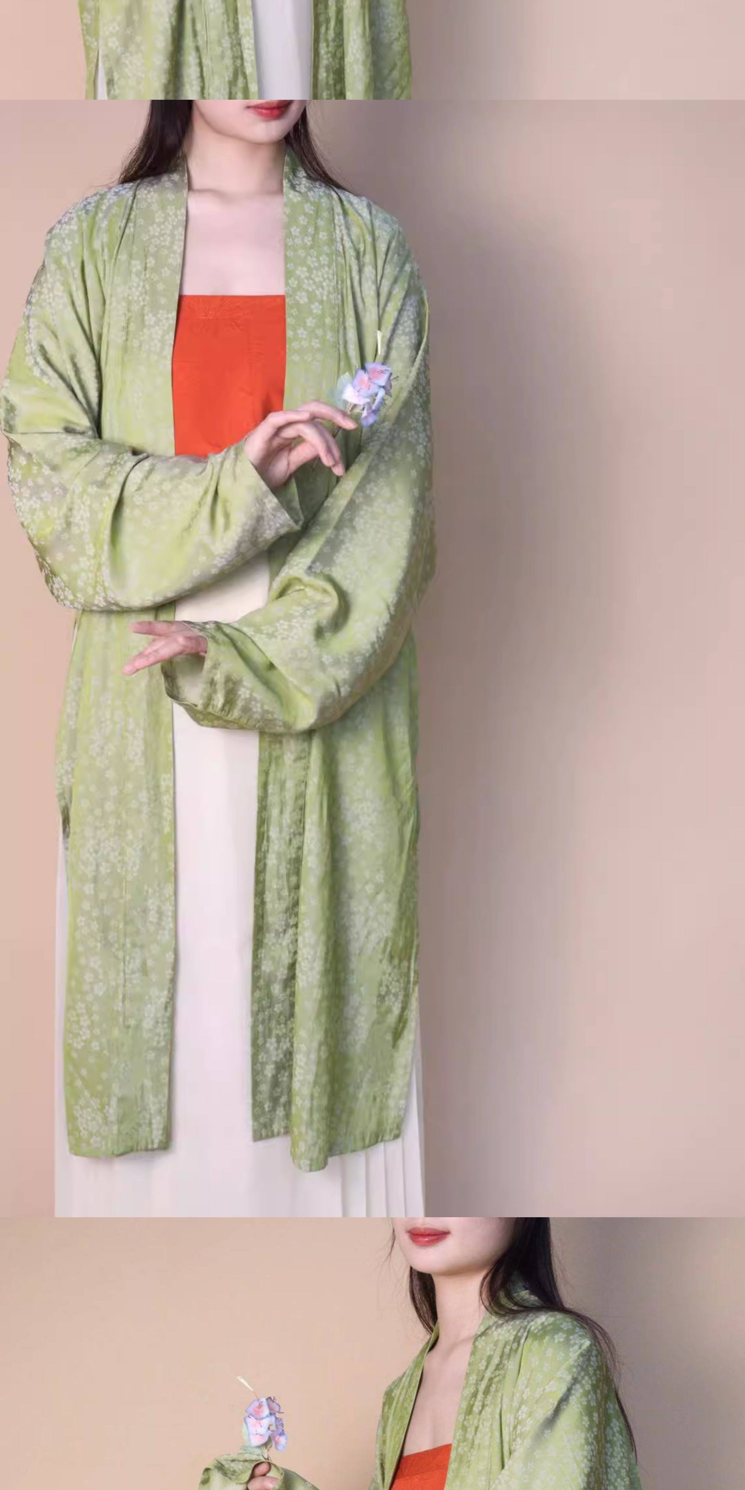 汉服上装 裳裳者华 南风 仿花山墓三角褶宋抹日常改良提花棉吊带夏汉服内搭