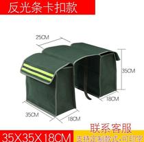 Rider motorcycle back seat bag side bag tail bag side bag express big pack electric bicycle canvas satchel bag