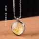 Серебряный желтый кристалл